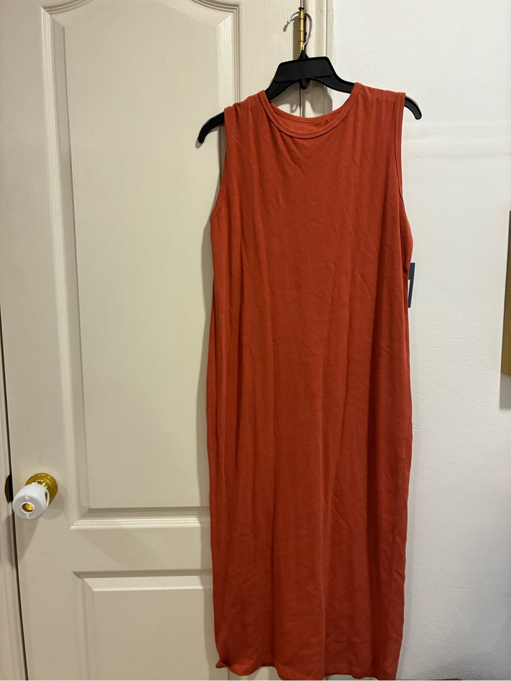 Universal Thread Sleeveless Rust-Orange Midi Tank Dress Small new
